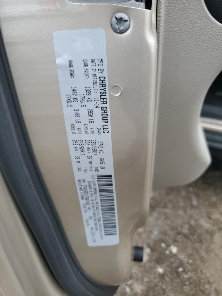 2015 Dodge Grand Caravan Se VIN: 2C4RDGBG4FR607032 Lot: 64522945