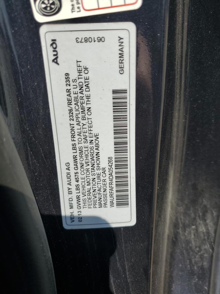 2013 Audi A5 Premium Plus VIN: WAURFAFR4DA054268 Lot: 65384365
