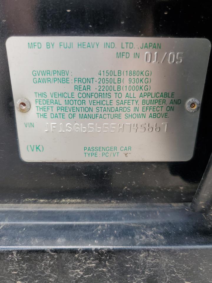 2005 Subaru Forester 2.5Xs VIN: JF1SG65655H745667 Lot: 65232515