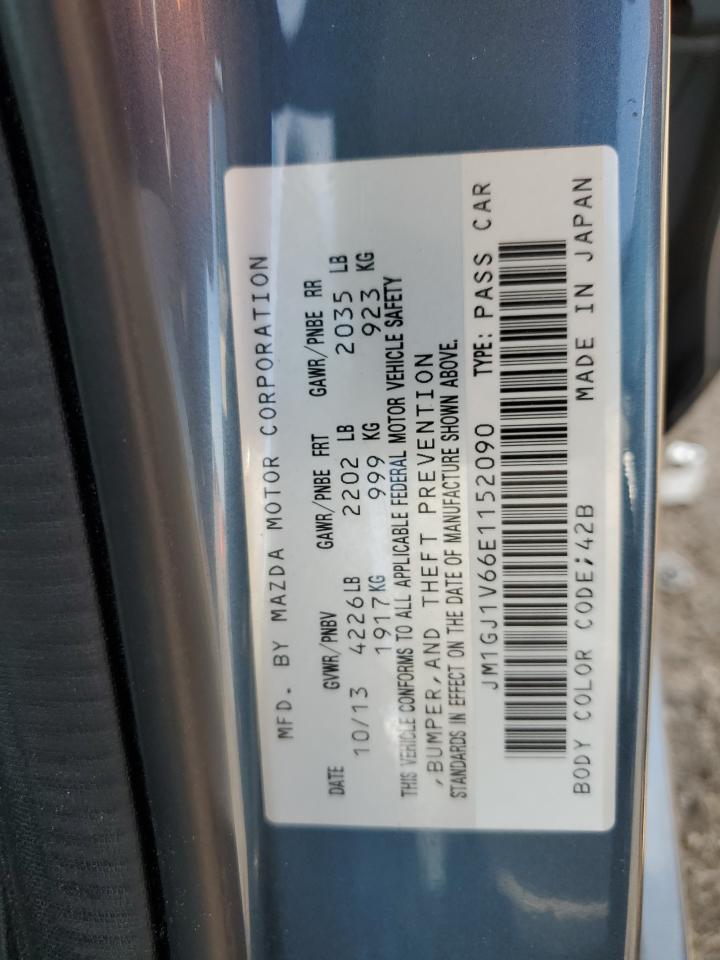 2014 Mazda 6 Touring VIN: JM1GJ1V66E1152090 Lot: 63195775