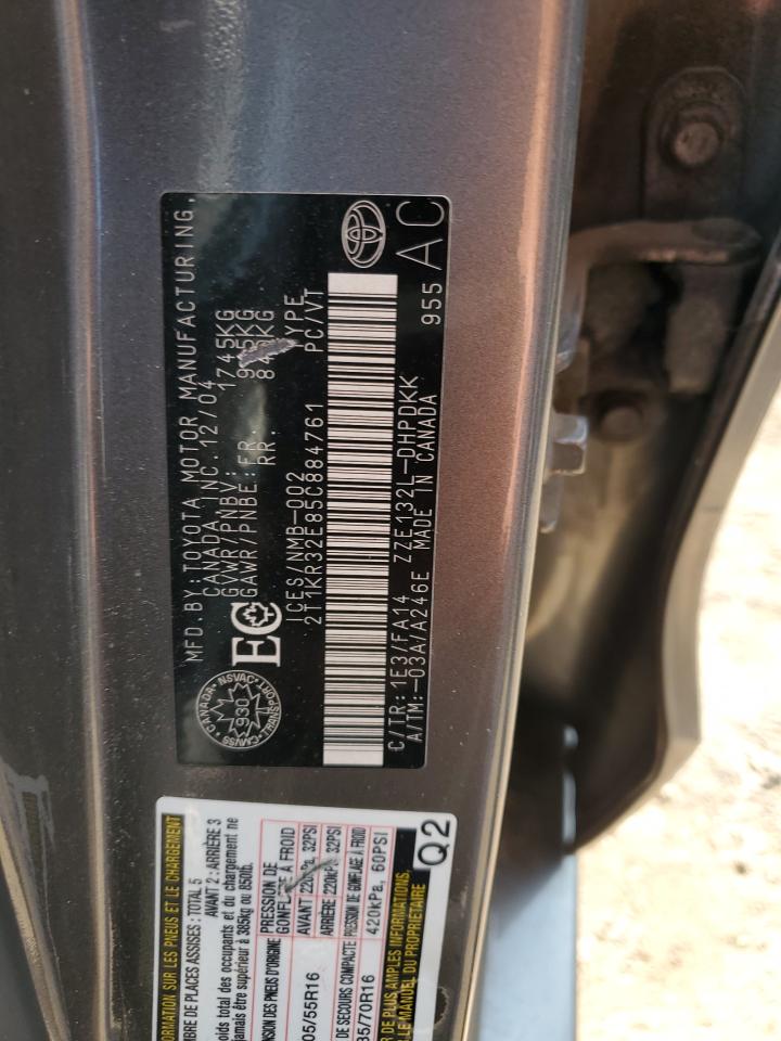 2005 Toyota Corolla Matrix Xr VIN: 2T1KR32E85C884761 Lot: 63998395