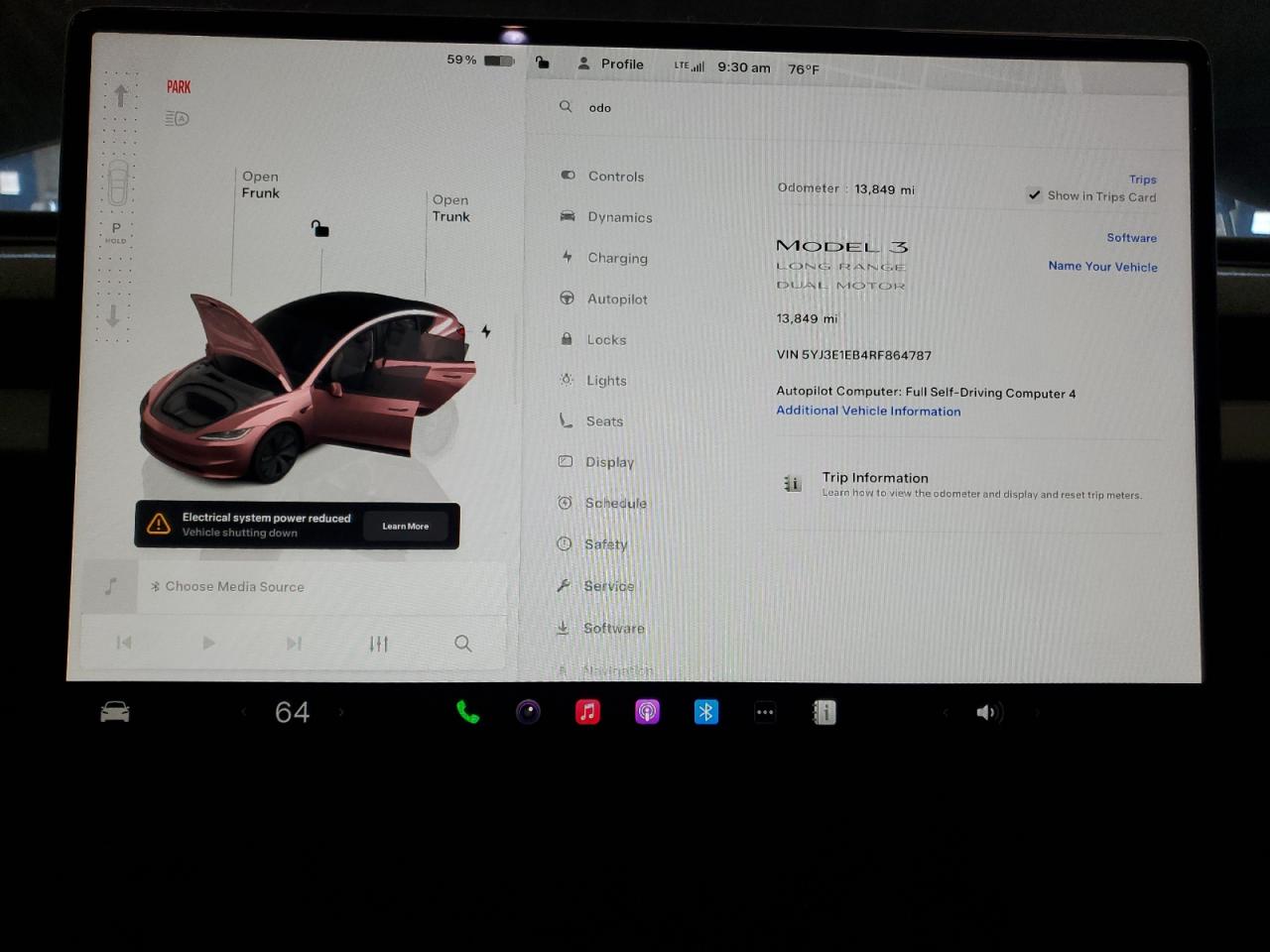 2024 Tesla Model 3 VIN: 5YJ3E1EB4RF864787 Lot: 62423505
