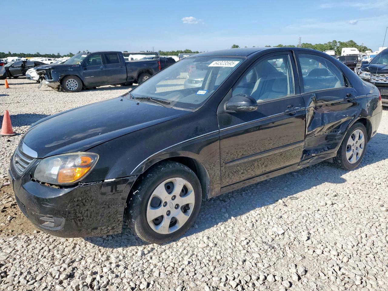 2009 Kia Spectra Ex VIN: KNAFE222595602637 Lot: 64323595
