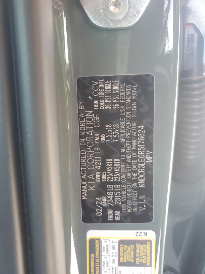 2024 Kia Niro Ex VIN: KNDCR3LE0R5176624 Lot: 63662765