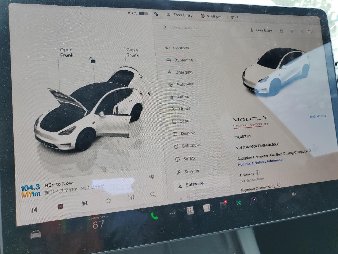 2022 Tesla Model Y VIN: 7SAYGDEF4NF404563 Lot: 65183905