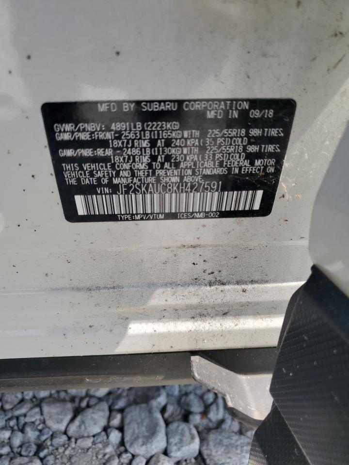 2019 Subaru Forester Limited VIN: JF2SKAUC8KH427591 Lot: 64596365