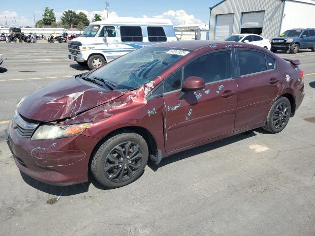 Sedans HONDA CIVIC 2012 Czerwony