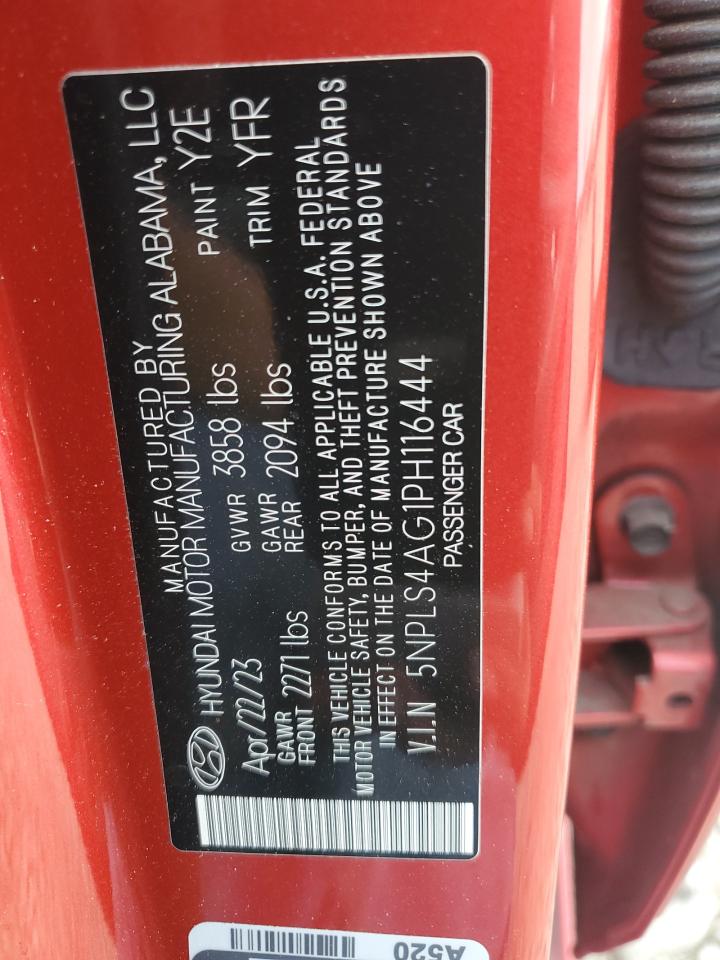 2023 Hyundai Elantra Sel VIN: 5NPLS4AG1PH116444 Lot: 63755155