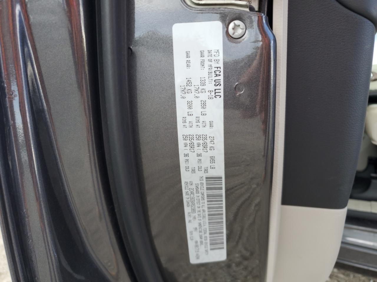 2019 Chrysler Pacifica Touring L VIN: 2C4RC1BG5KR523893 Lot: 65163955