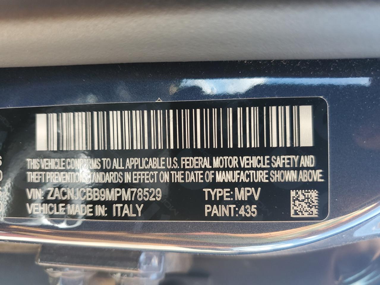 2021 Jeep Renegade Latitude VIN: ZACNJCBB9MPM78529 Lot: 64226805