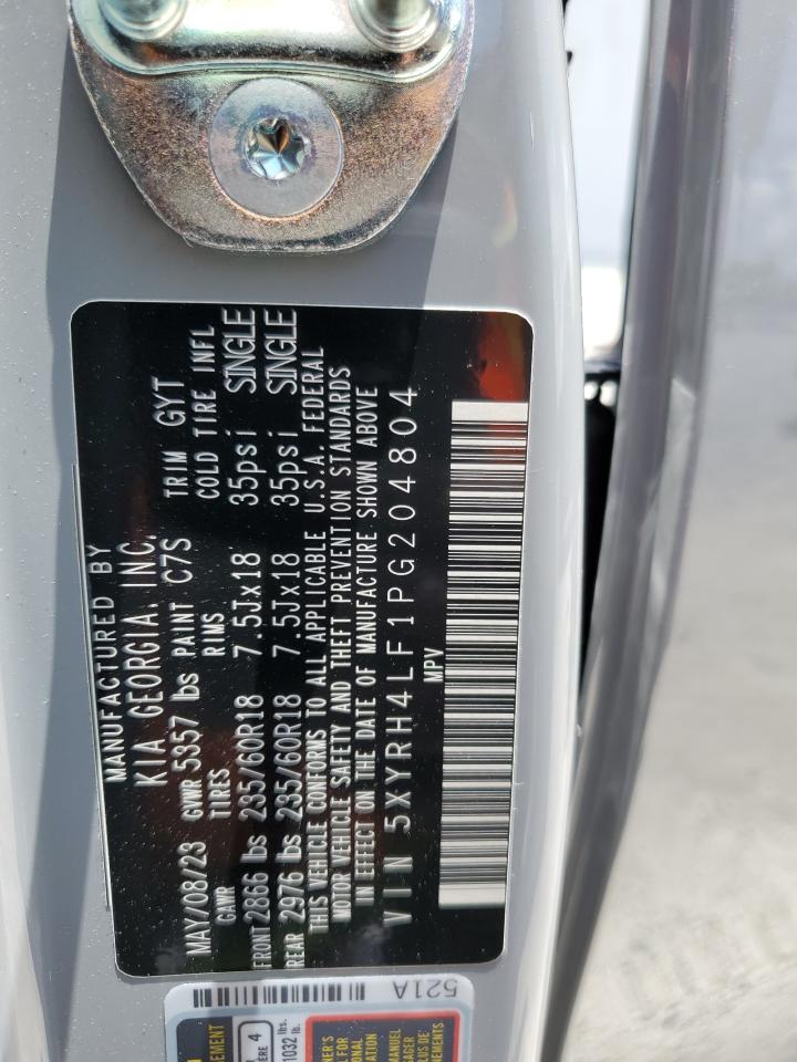 2023 Kia Sorento Ex VIN: 5XYRH4LF1PG204804 Lot: 65190005