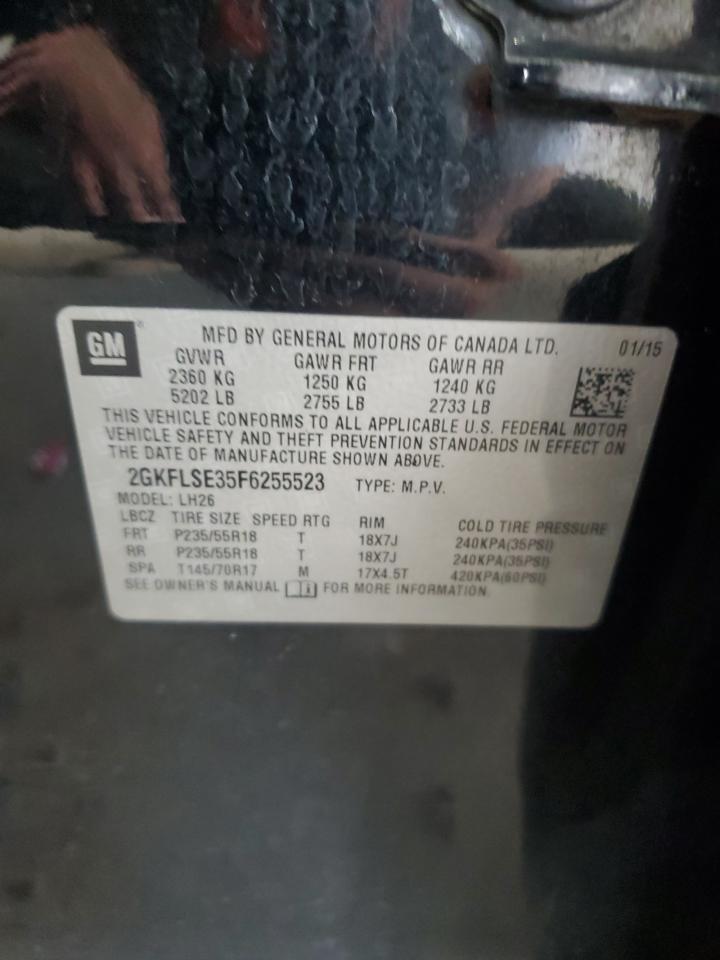 2015 GMC Terrain Slt VIN: 2GKFLSE35F6255523 Lot: 65761095