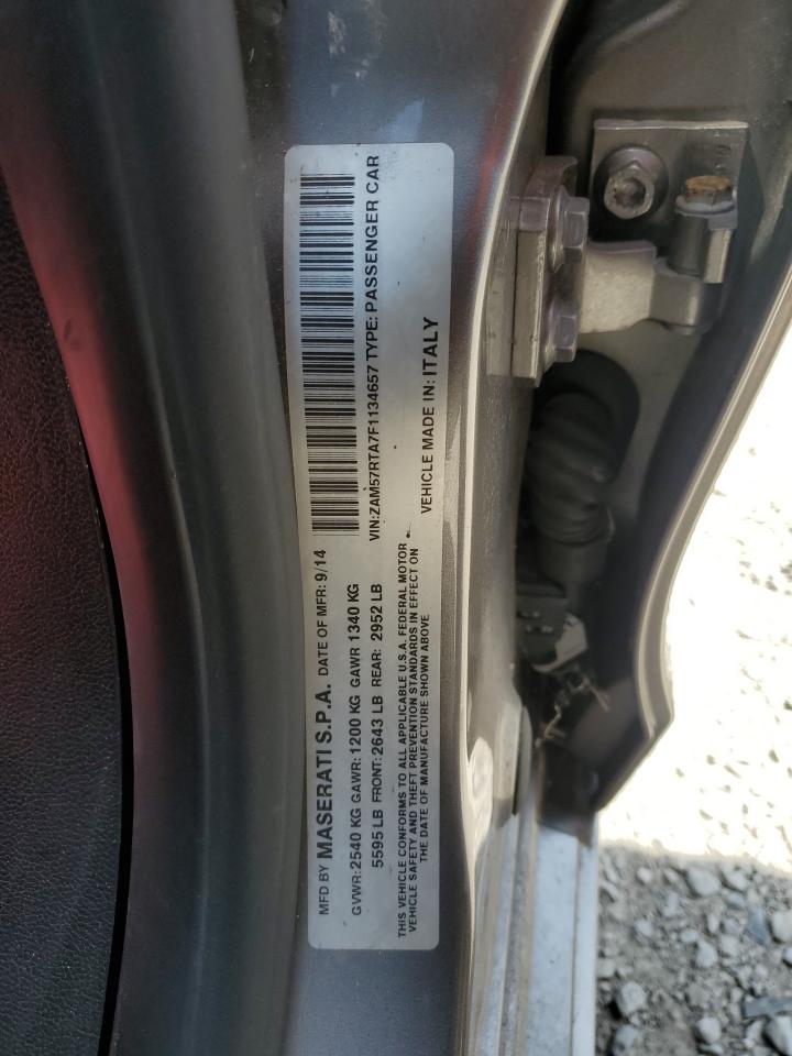 zam57rta7f1134657 ZAM57RTA7F1134657 2015 Maserati Ghibli S