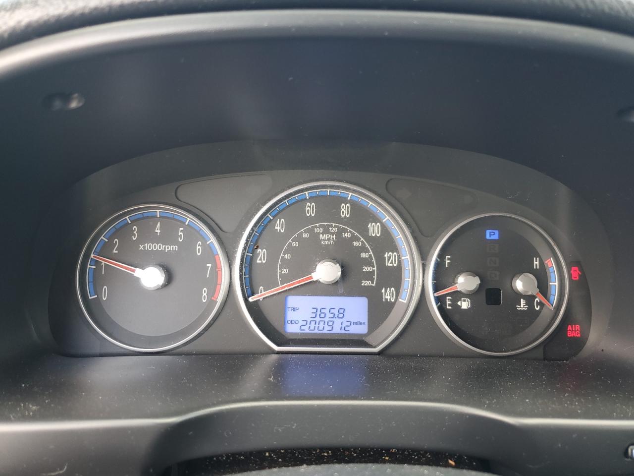 5NMSG13D59H291262 2009 Hyundai Santa Fe Gls