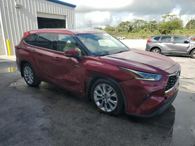  TOYOTA HIGHLANDER 2021 Czerwony