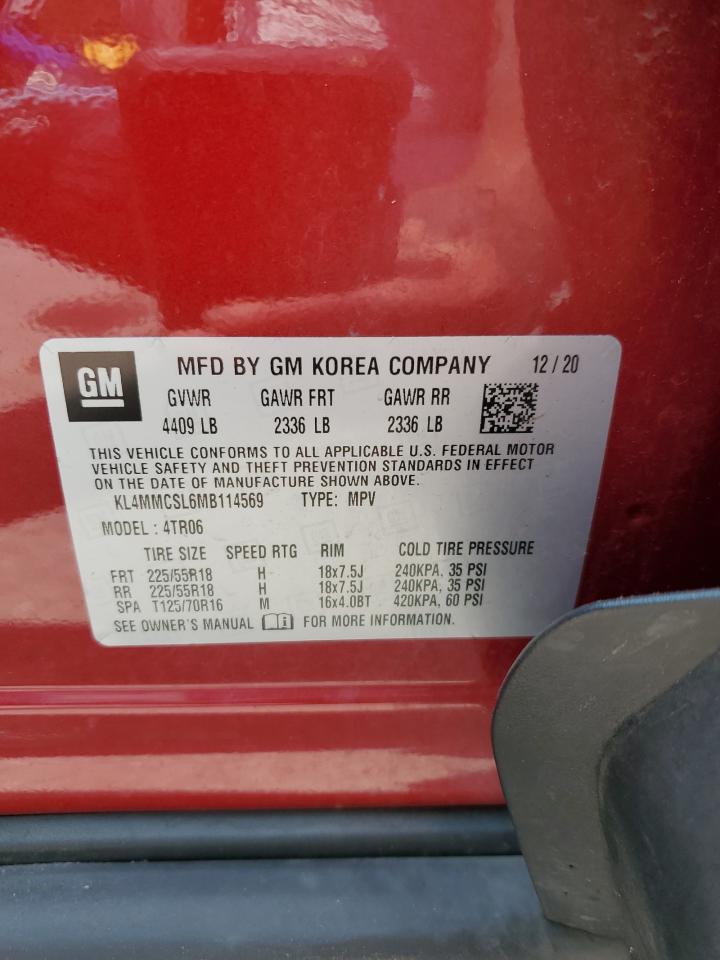2021 Buick Encore Gx Preferred VIN: KL4MMCSL6MB114569 Lot: 63387355