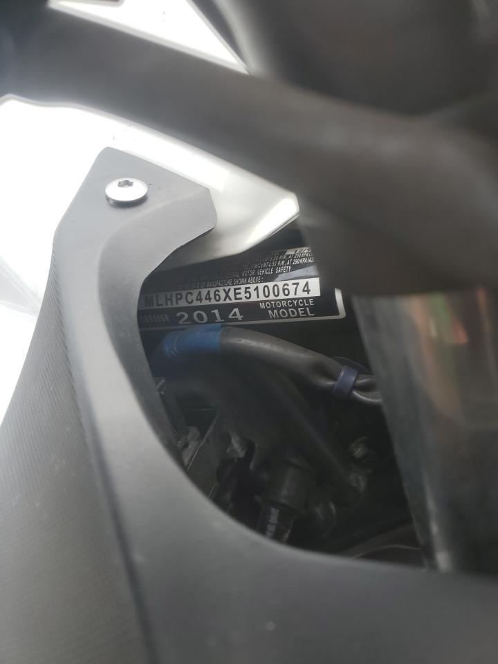 2014 Honda Cbr500 R VIN: MLHPC446XE5100674 Lot: 69364825