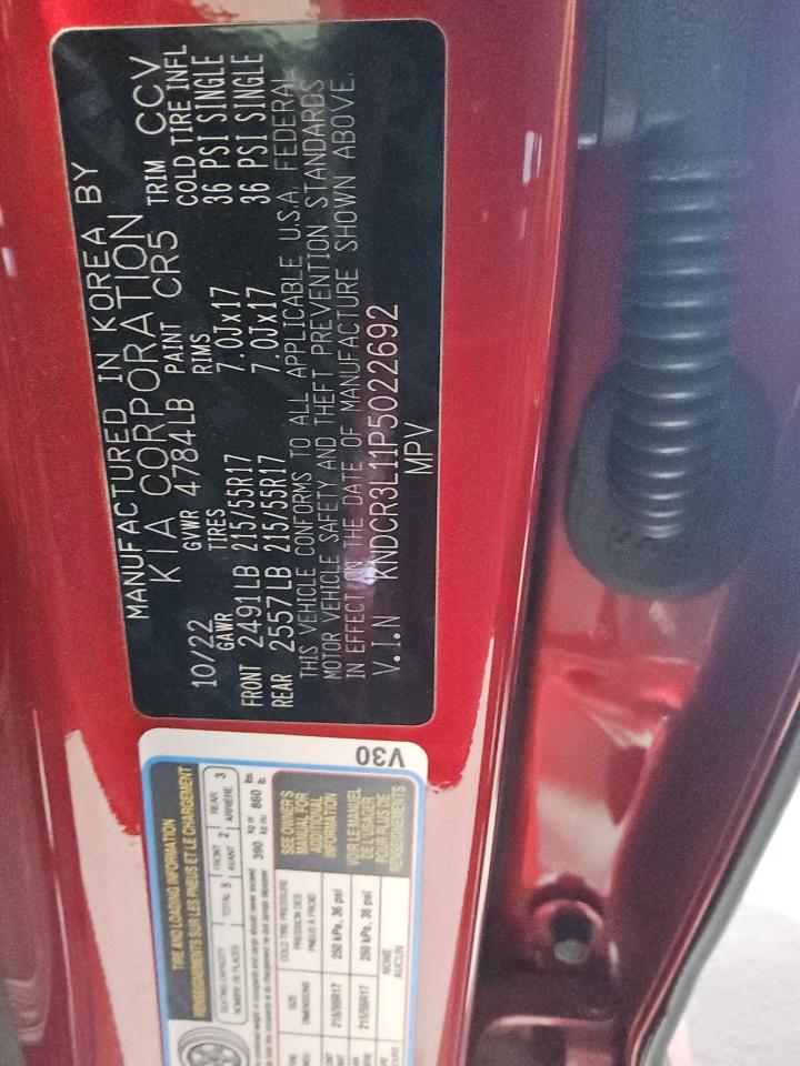 2023 Kia Niro Wind VIN: KNDCR3L11P5022692 Lot: 63637775