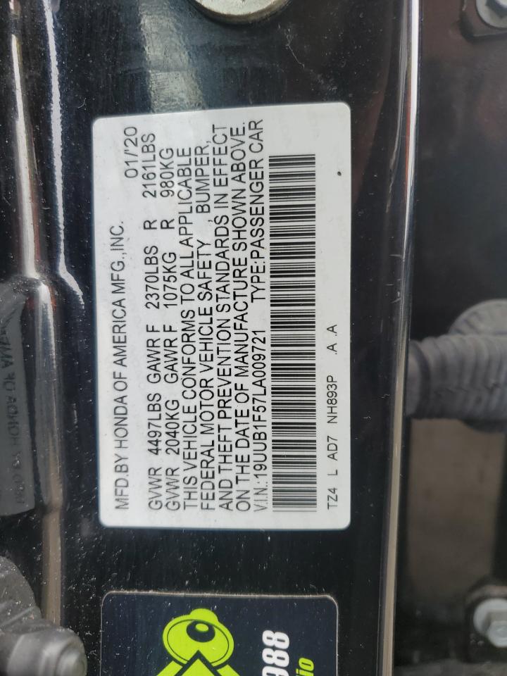 2020 Acura Tlx Technology VIN: 19UUB1F57LA009721 Lot: 65154005