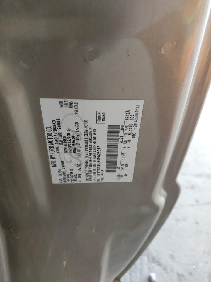 2005 Ford Ranger Super Cab VIN: 1FTYR14U65PA29397 Lot: 66816245