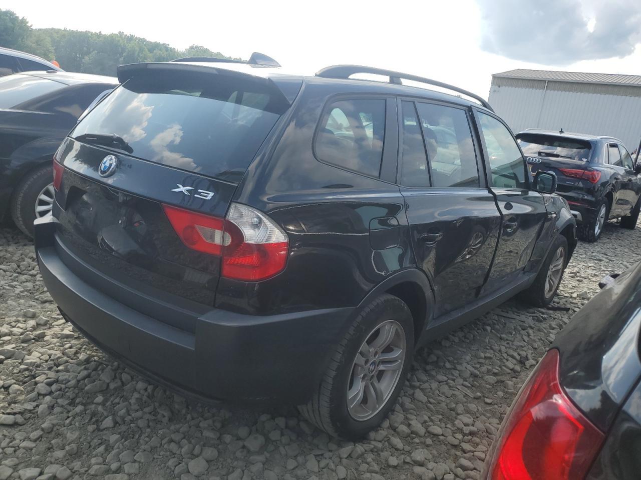 2005 BMW X3 3.0I black suv gas WBXPA93405WD11615 photo #4