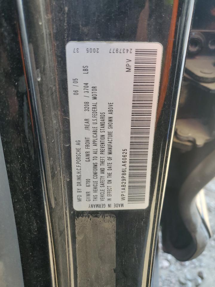 2006 Porsche Cayenne S VIN: WP1AB29P86LA60625 Lot: 64573405