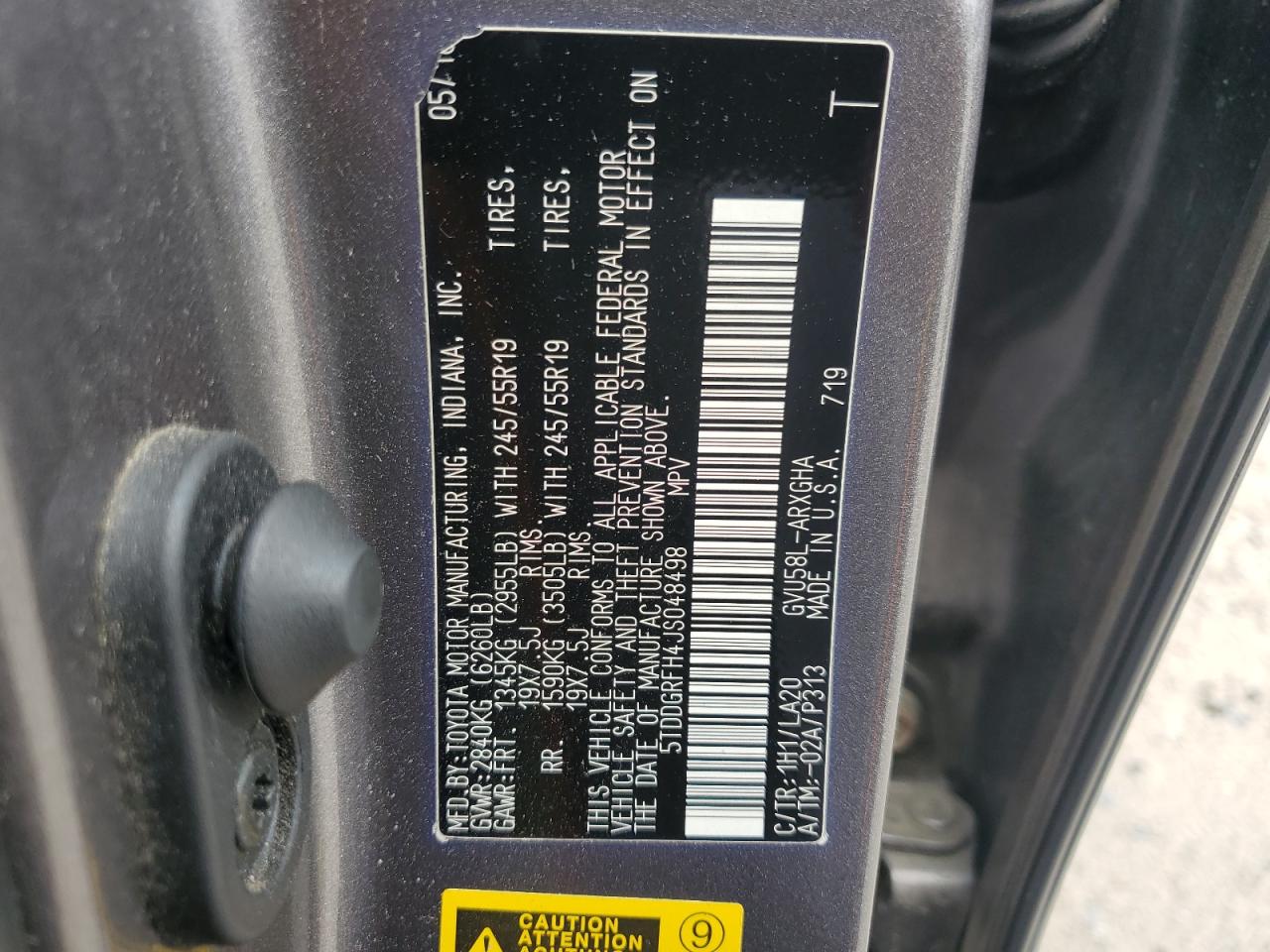 2018 Toyota Highlander Hybrid Limited VIN: 5TDDGRFH4JS048498 Lot: 63032875