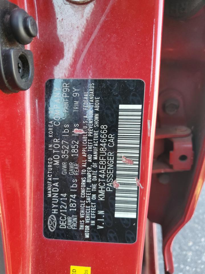 2015 Hyundai Accent Gls VIN: KMHCT4AE8FU846668 Lot: 66169855