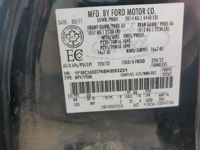 2011 FORD ESCAPE XLT  