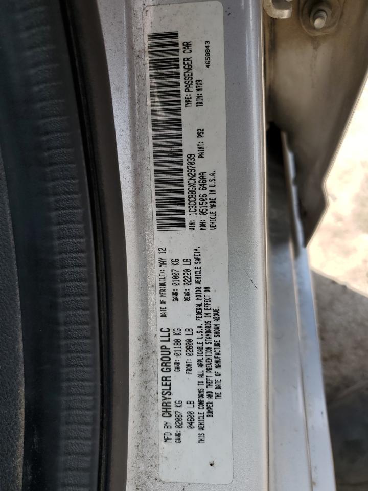 2012 Chrysler 200 Touring VIN: 1C3CCBBGXCN297039 Lot: 63568825
