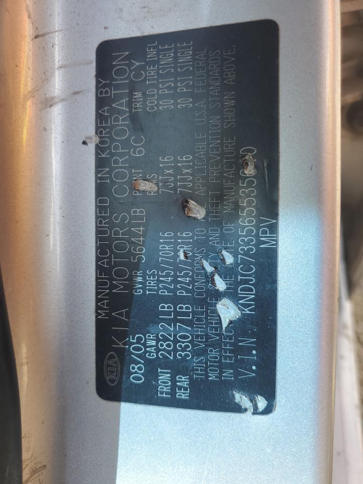 2006 Kia Sorento Ex VIN: KNDJC733565535640 Lot: 66167895