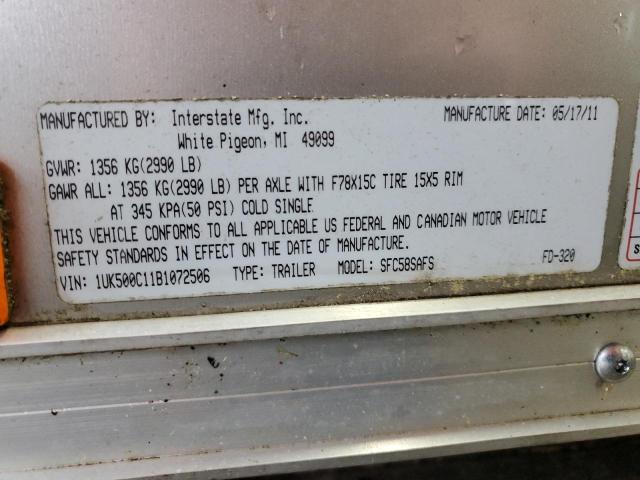 2011 INTERSTATE SFC58SAFS ENCLOSED CARGO TRAILER