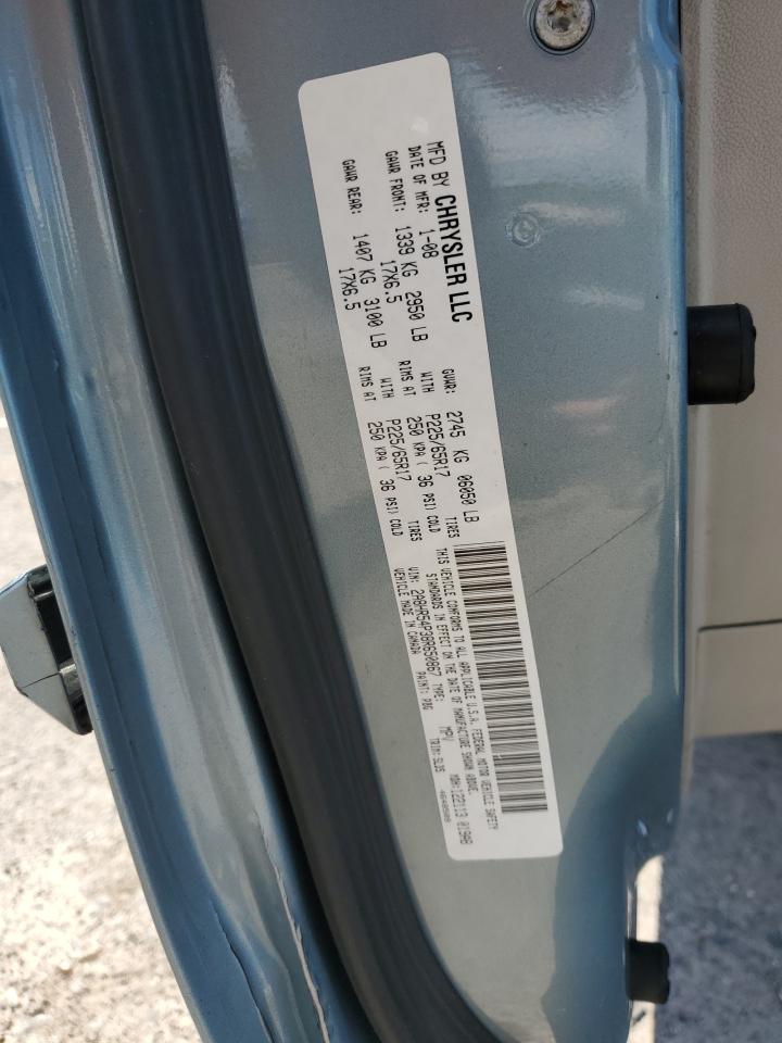 2008 Chrysler Town & Country Touring VIN: 2A8HR54P38R650867 Lot: 62985025