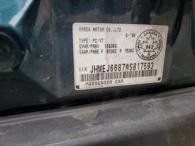 1998 HONDA CIVIC EX  