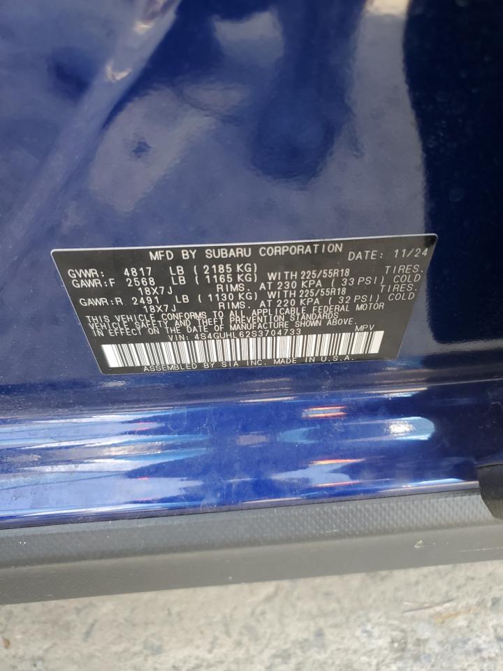 2025 Subaru Crosstrek Limited VIN: 4S4GUHL62S3704733 Lot: 63243545