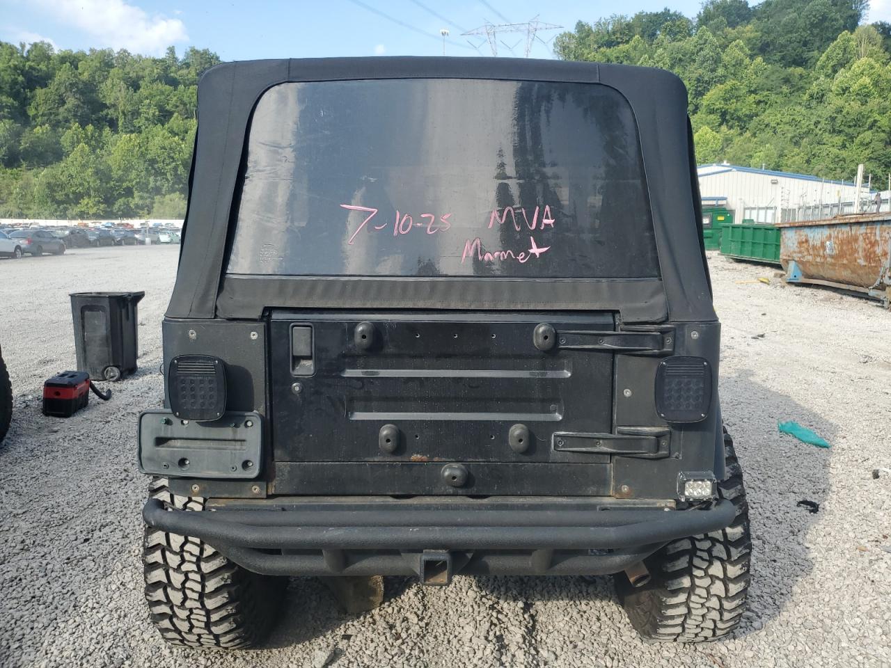 2001 Jeep Wrangler / Tj Sport VIN: 1J4FA49S61P343160 Lot: 65129205