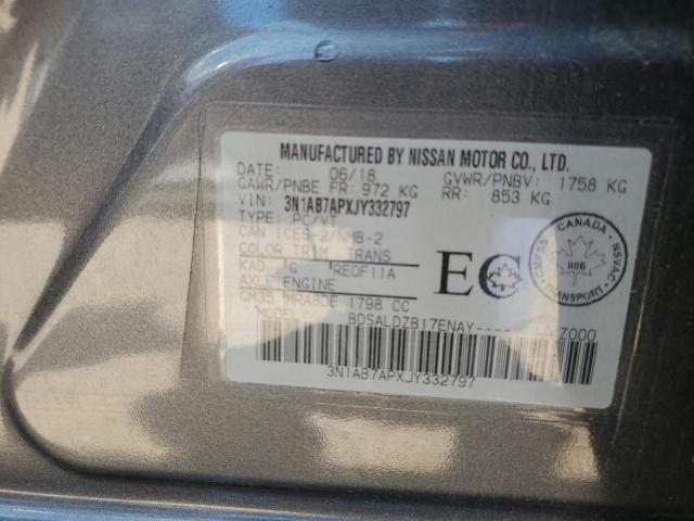 2018 NISSAN SENTRA S  