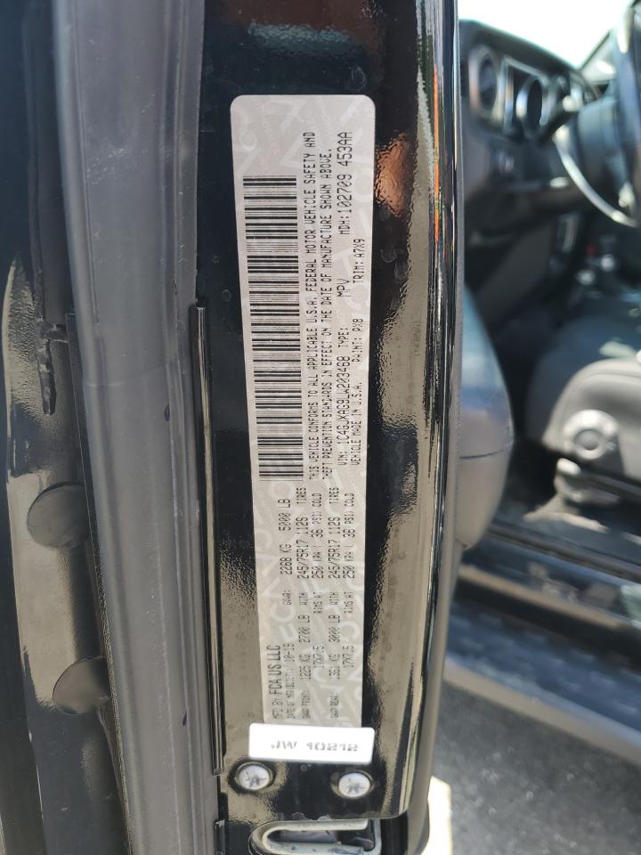 2020 Jeep Wrangler Sport VIN: 1C4GJXAG9LW203468 Lot: 63586585