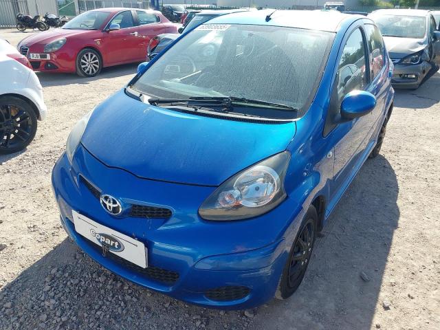 2010 TOYOTA AYGO BLUE for sale at Copart WESTBURY