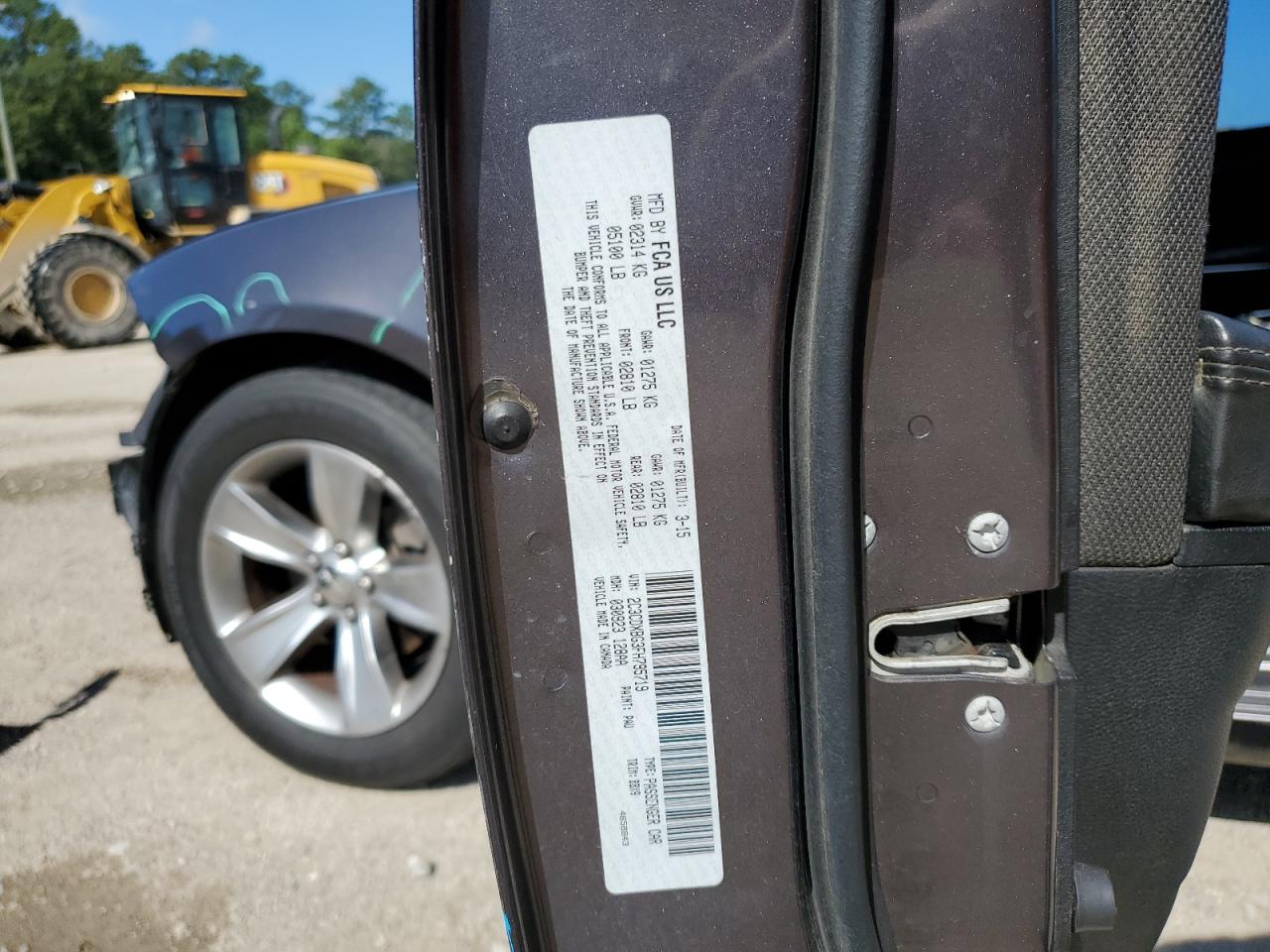 2015 Dodge Charger Se VIN: 2C3CDXBG3FH795719 Lot: 64760355
