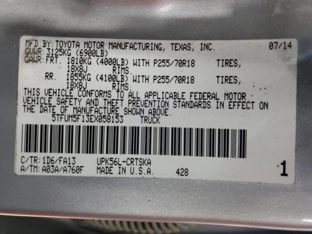 2014 TOYOTA TUNDRA DOUBLE CAB SR  