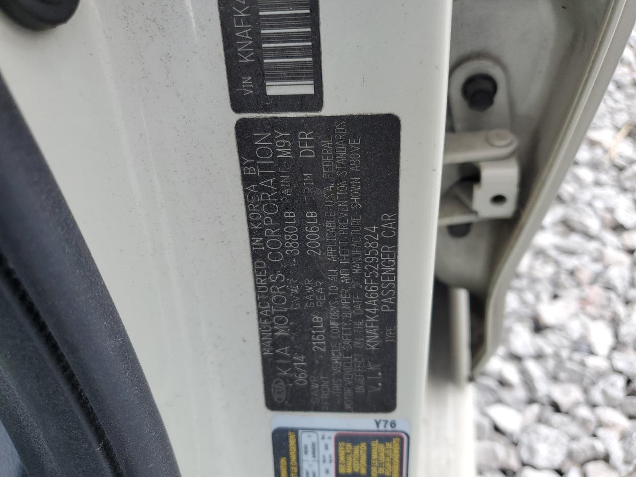 2015 Kia Forte Lx VIN: KNAFK4A66F5295824 Lot: 66471935