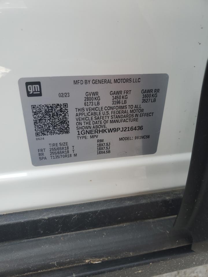 2023 Chevrolet Traverse Lt VIN: 1GNERHKW9PJ216436 Lot: 65161225