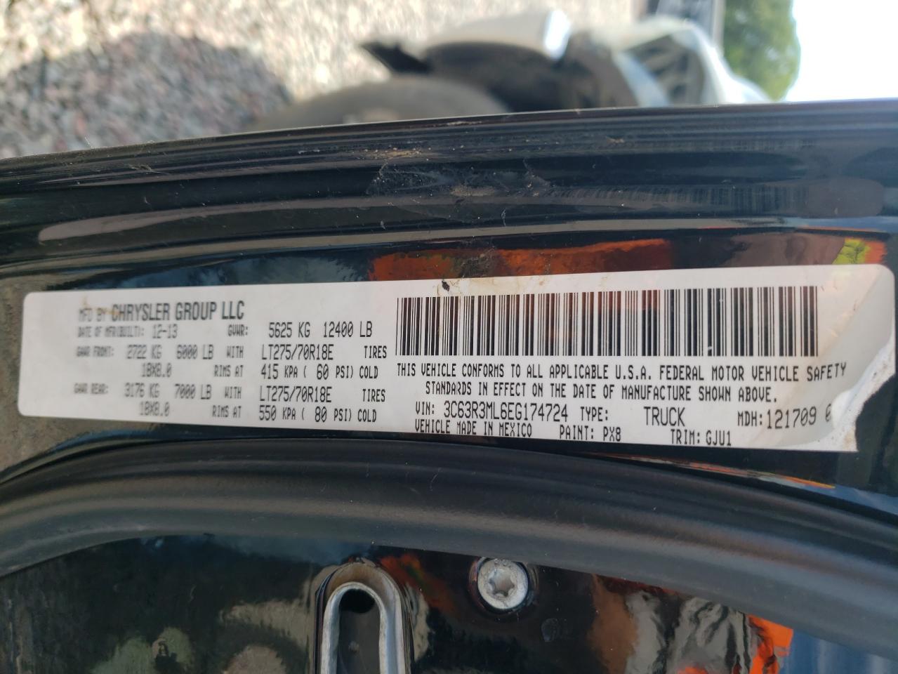 2014 Ram 3500 Laram VIN: 5C63R3ML6EG174724 Lot: 64421305