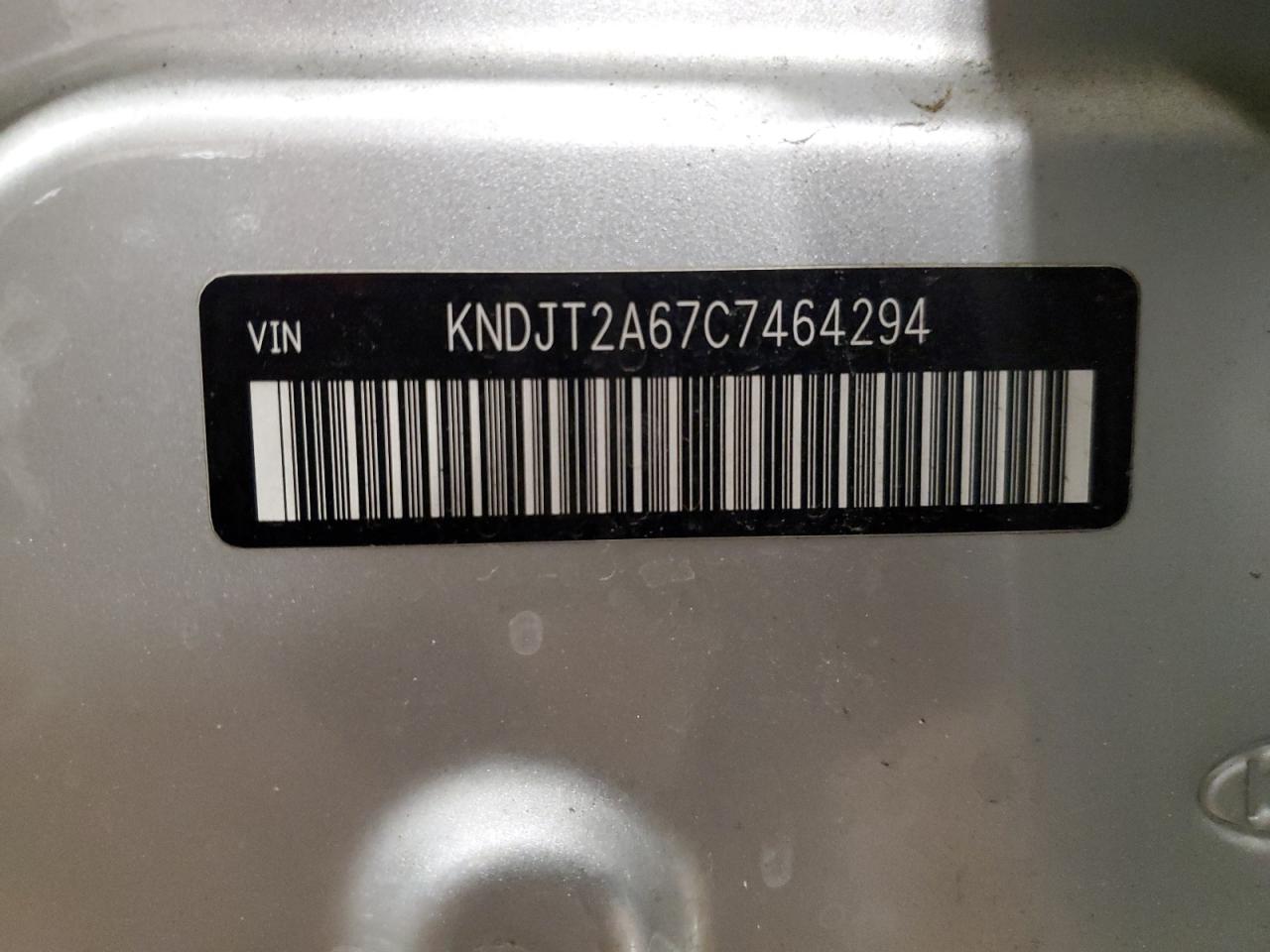 2012 Kia Soul + VIN: KNDJT2A67C7464294 Lot: 64445045