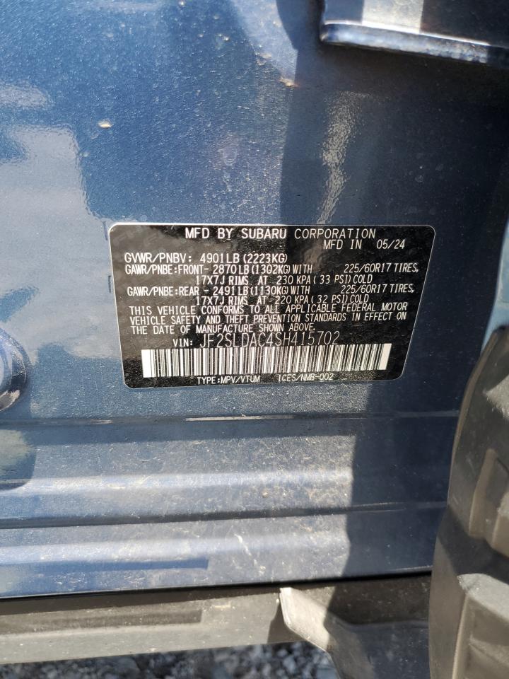 2025 Subaru Forester VIN: JF2SLDAC4SH415702 Lot: 64951625