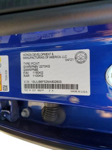 2021 ACURA TLX TECH A  