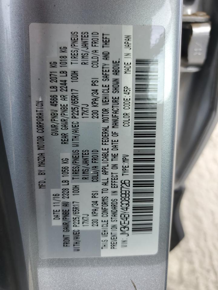 2016 Mazda Cx-5 Sport VIN: JM3KE4BY4G0899726 Lot: 64323485
