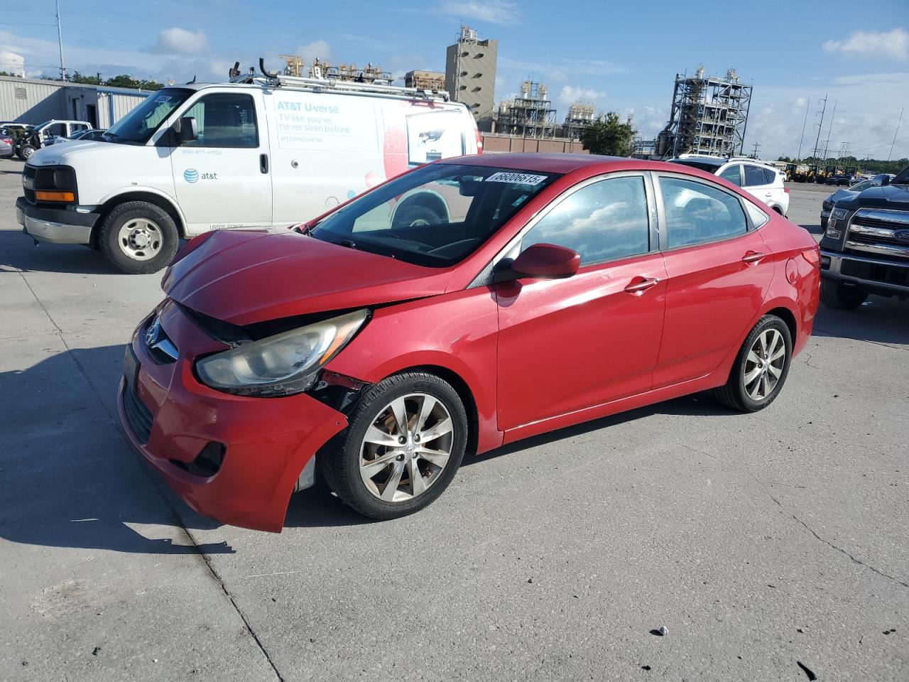 2012 Hyundai Accent Gls VIN: KMHCU4AE9CU086632 Lot: 66006615