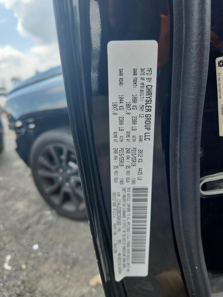 2012 Jeep Compass Latitude VIN: 1C4NJCEB8CD684369 Lot: 64058185